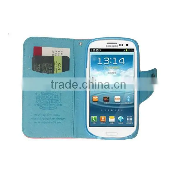 Candy color folio leather case for Pantech SKY Vega IM-A810K