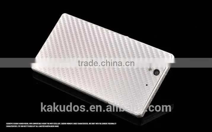 Factory Dropship Carbon Fiber Skin Stickers for Sony Xperia Z L36h
