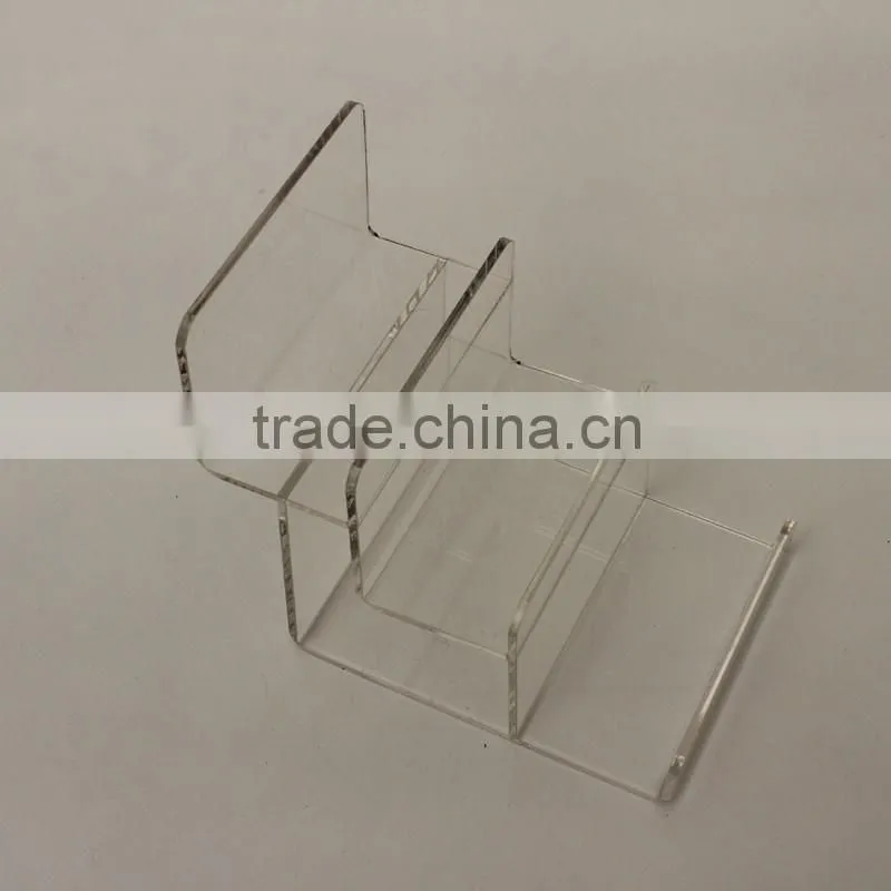 Hot Sale 3 Tiers Clear Acrylic Wallet Stand Table Display Stand