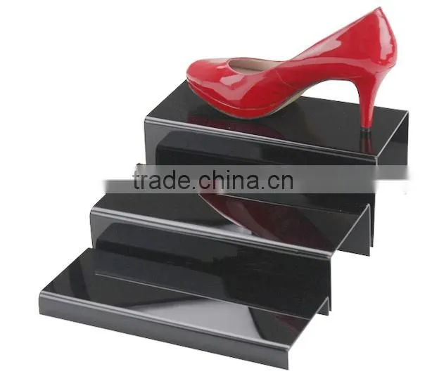 3 layer acrylic shoe display stand/holder