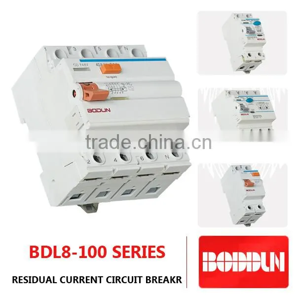 BDL8-63 40a 4p 30ma rccb yueqing 100ma 300ma