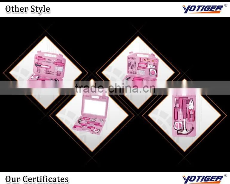 95pcs Free Sample Household Ladies Pink Kraft World Hand Tools Box