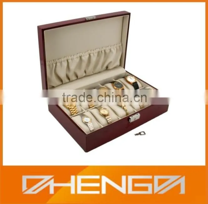 Good Quality Rectangular Leather Watch Box Packaging in China