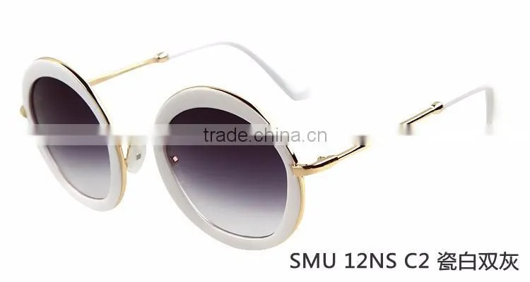 ADE WU reminiscent wholesale metal temple sunglass round SMU 12NS