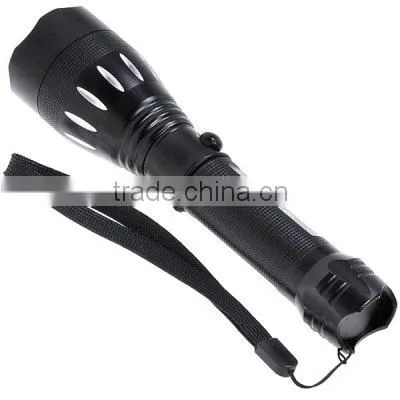 18650 rechargeable battery flashlight with car plug chargers