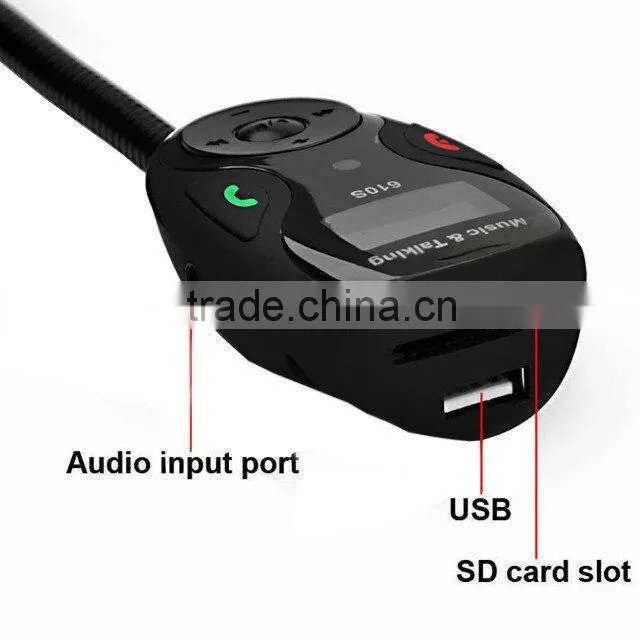 Hot sales!610S Bluetooth FM Transmitter with Adapter Aux and Usb to Car Radio