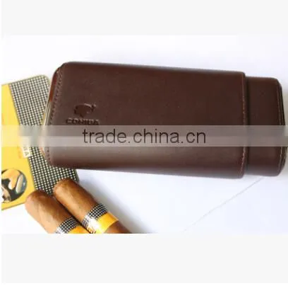 Pure leather case for cigar