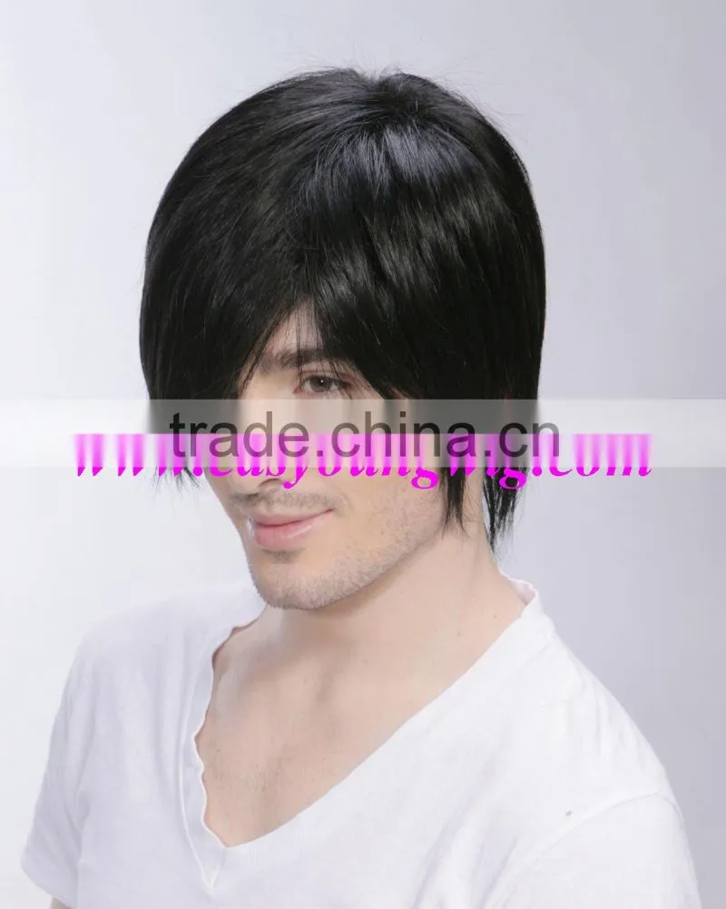 Sell men's toupee, hair wigs for men, synthetic men's wig