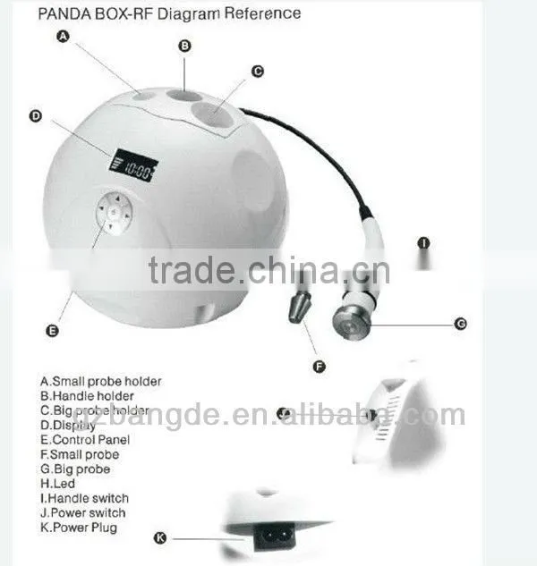 Portable Panda Box RF Skin Rejuvenation Beauty Machine BD-SP001