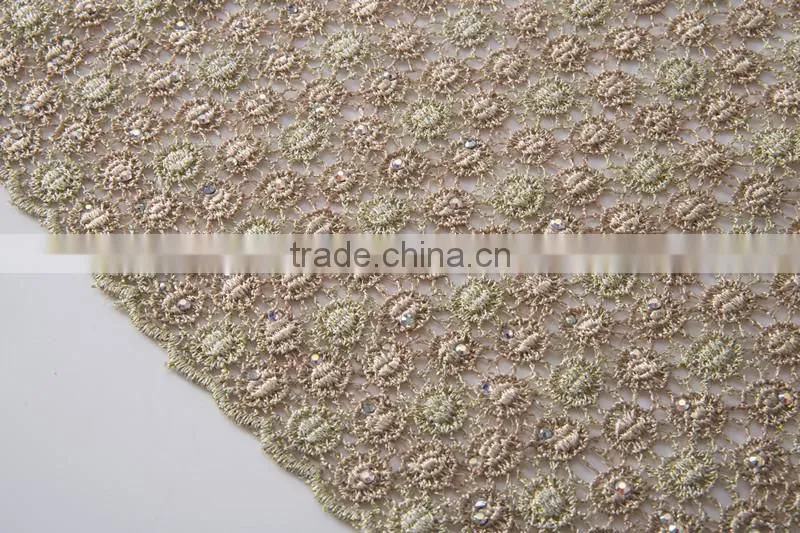 Professional Cotton Polyester Eyelet Embroidery Lace Fabric French Wedding Dress Lace African Net Lace Fabrics Chemical Lace