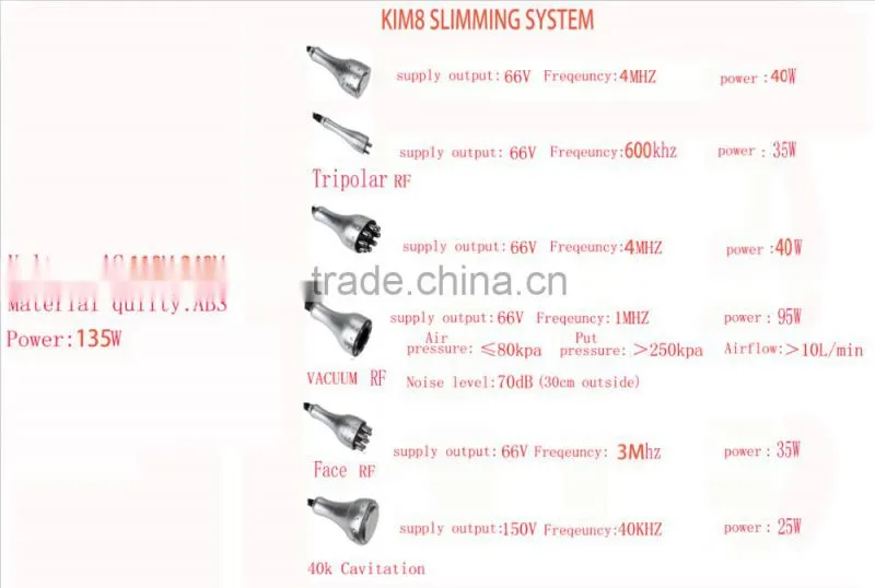 High Quality Ultrasonic Cavitation Vacuum Slimming Machine