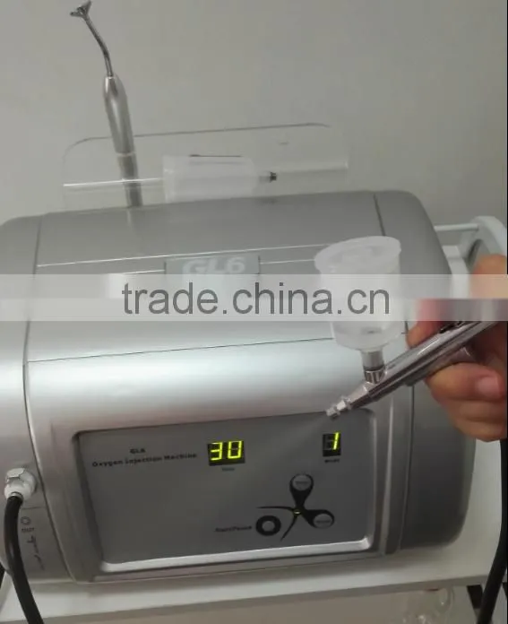 Salon equipment portable 2 in 1 water oxygen and injection skin rejuvenation facial machine