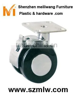 with plate and lockable furniture castors