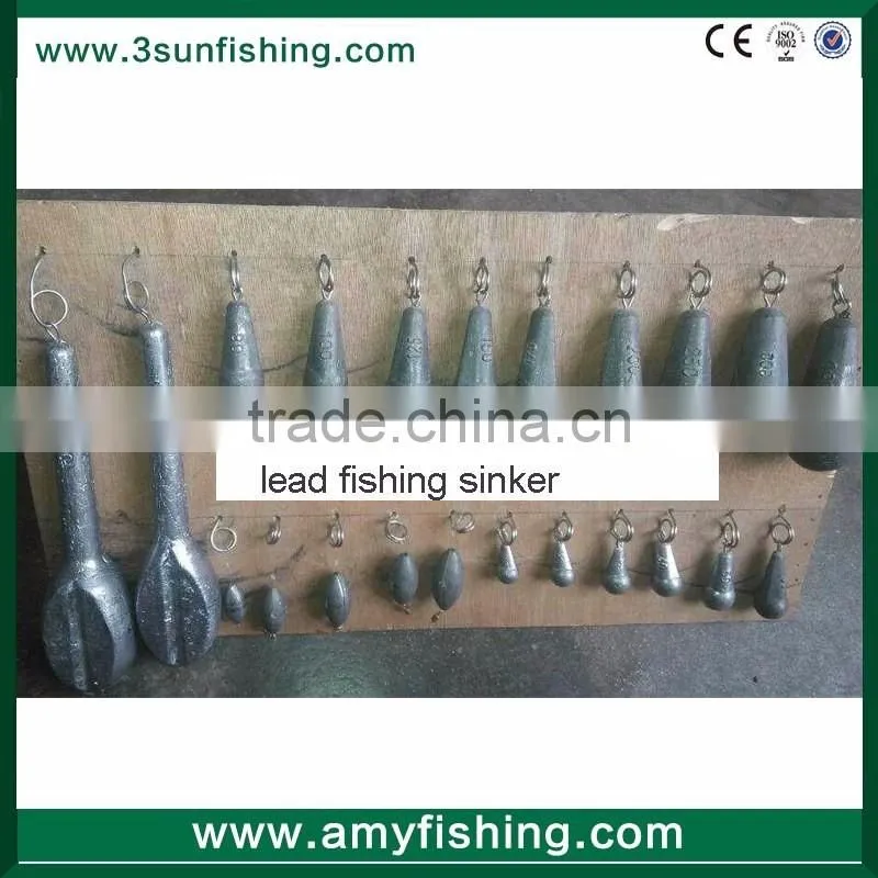 customized design casting Pear Sinker High Quality lead sheet for sinker Diving Weight