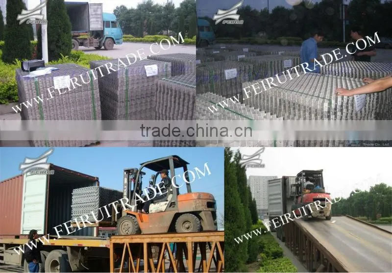 surface framework to hold cement or refractory Metal Hex grid