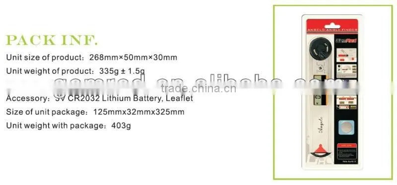 360 degree 0.05 resolution electronic gauging tools digital angle level