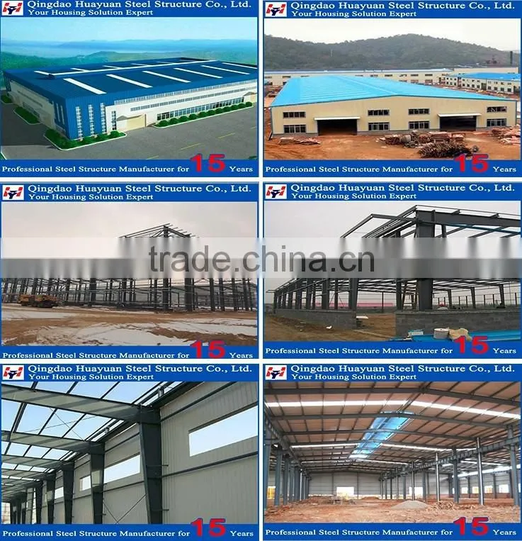 Hot dip galvanized steel structure prefabricated workshop