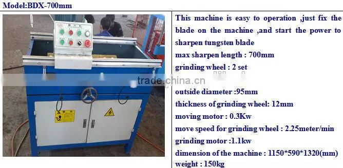 Plastic crusher straight blade sharpener
