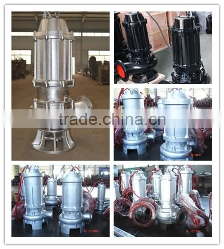Vertical Non-clog Submersible Sewage Pump For Dirty Water