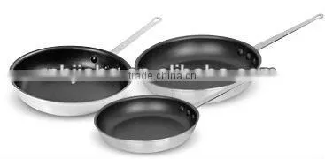 aluminum nonstick frypan outside sanded