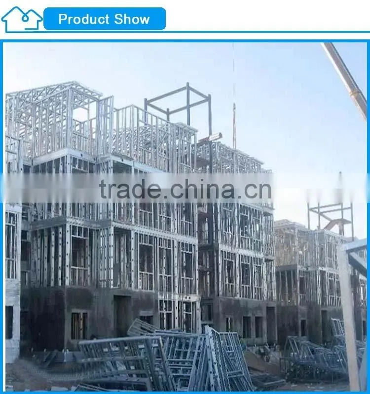 2015 new cheap modern light steel Structure Prefabricated House and Villa