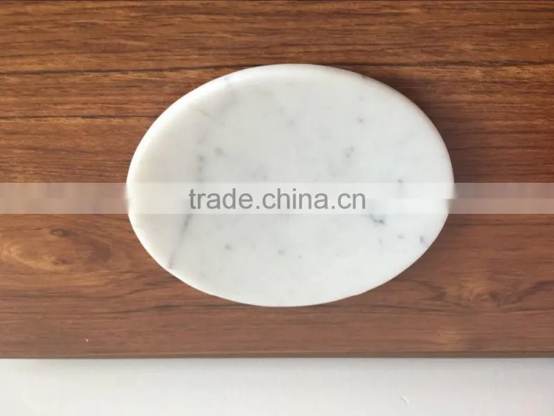 Small White Carrara Marble Salad Bowls
