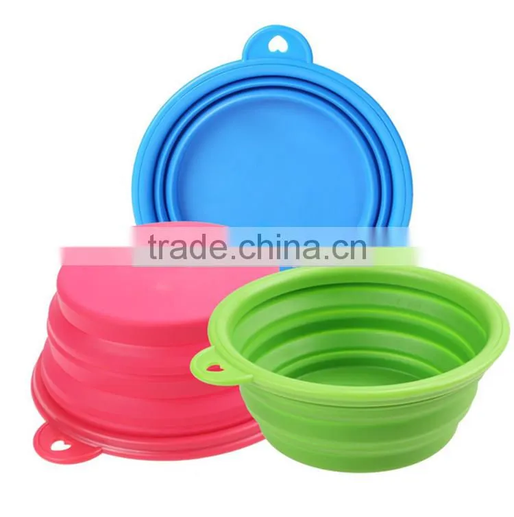 wholesale alibaba Collapsible Supreme dog bowl silicone folding dog bowls