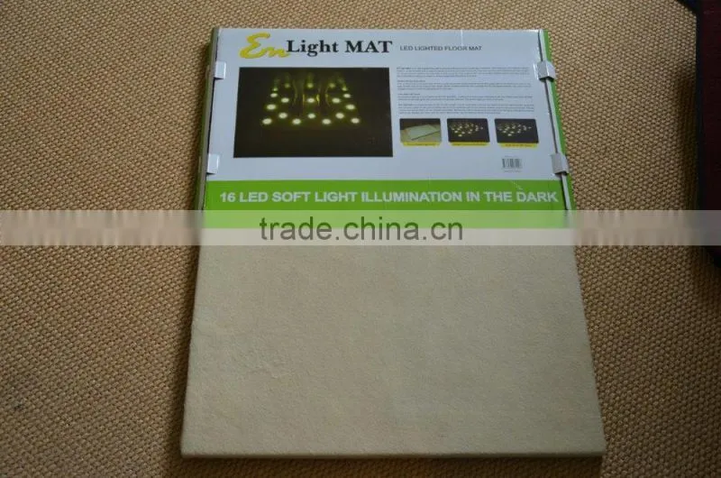 NEW LED LIGHTED FLOOR MAT,16 LED SOFT LIGHT ILLUMINATION,Emitting Carpet,photographic carpet, LED MAT