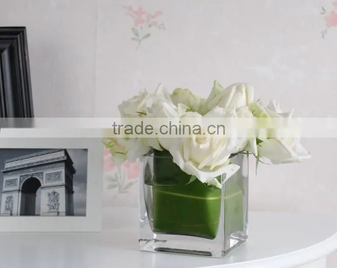 Glass Block Candle Holder