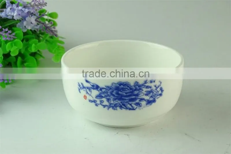 Porcelain dessert bowl with decal printed hotel dinner Ceramic Round Soup&Salad&Snack Bowl