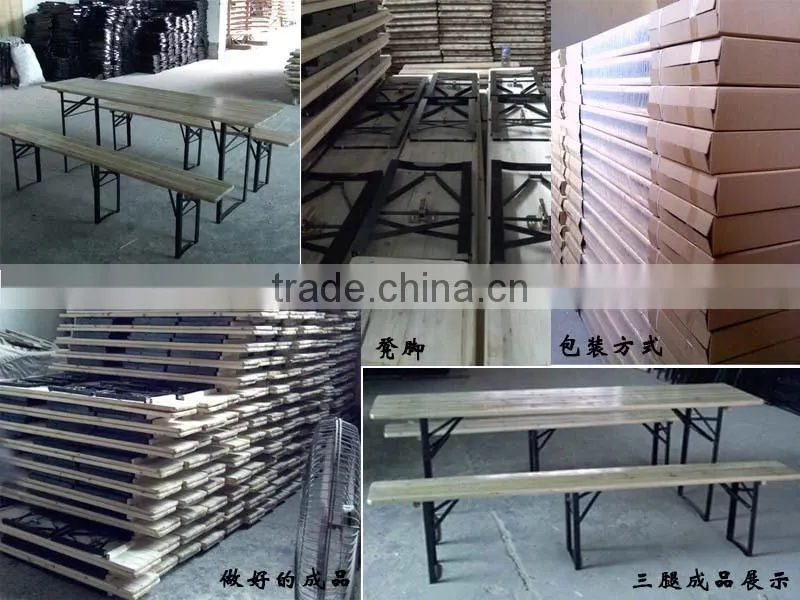 beer folded table beer long bench