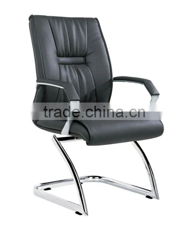 leather office chairs without wheels Top quality pu conference chair