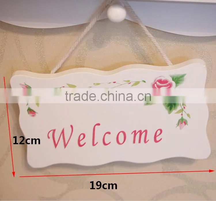 2017 cheap decorative wooden doorplate hanging doorplate doorplate