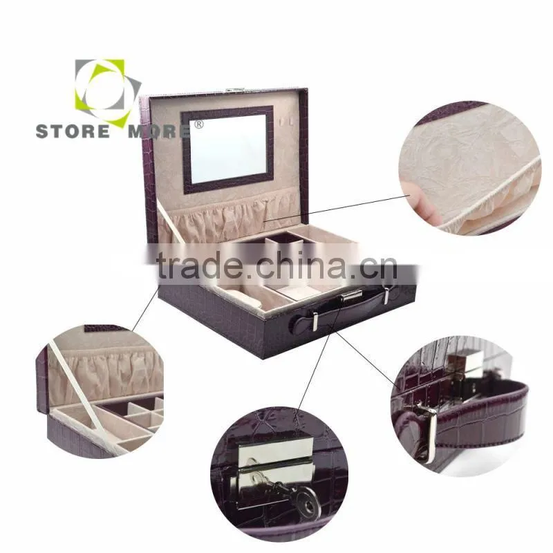 Custom Made Higher Quality Mirror Glass Jewelry Box