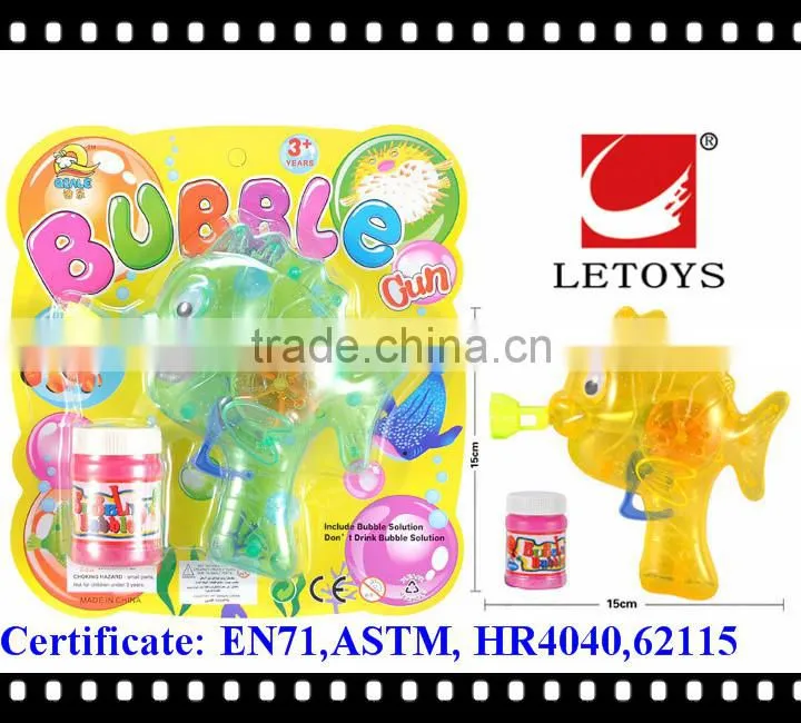 hot sale eco-friendly material summer toys kids plastic bubble gun with light