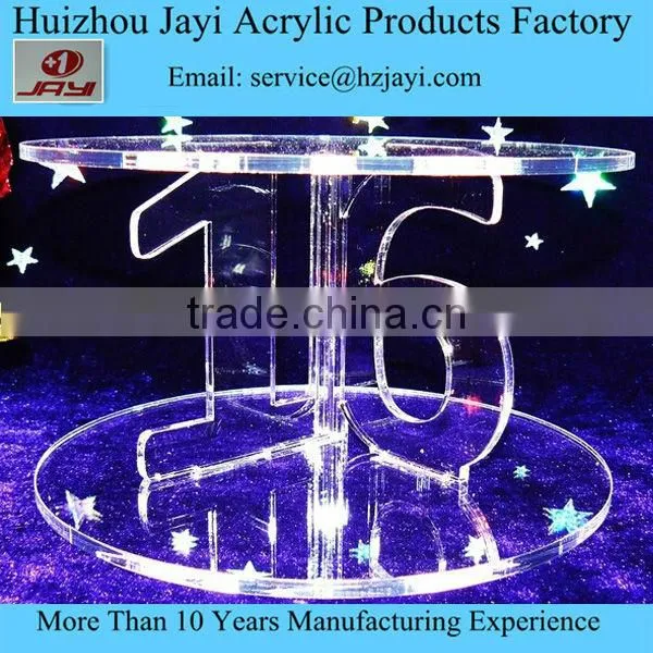 Acrylic cake display shelf