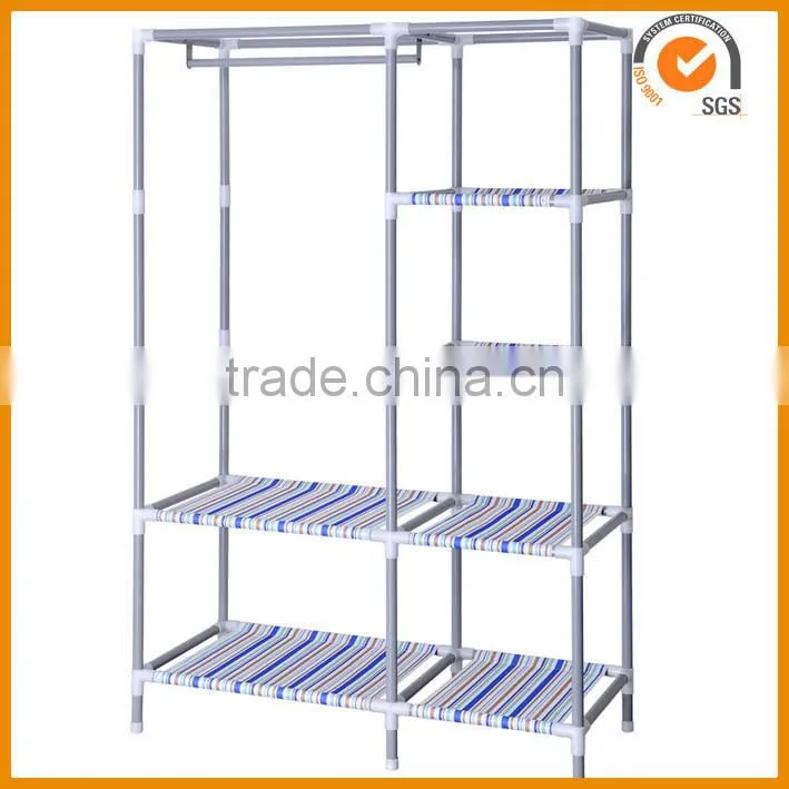 2014 new bedroom portable folding fabric wardrobe