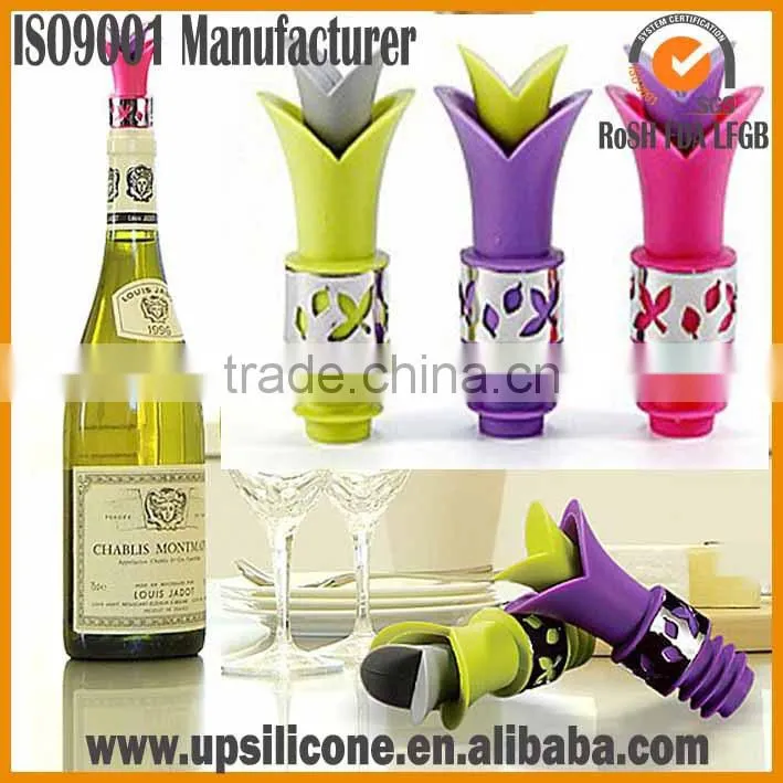 new design silicone rubber wine bottle stopper