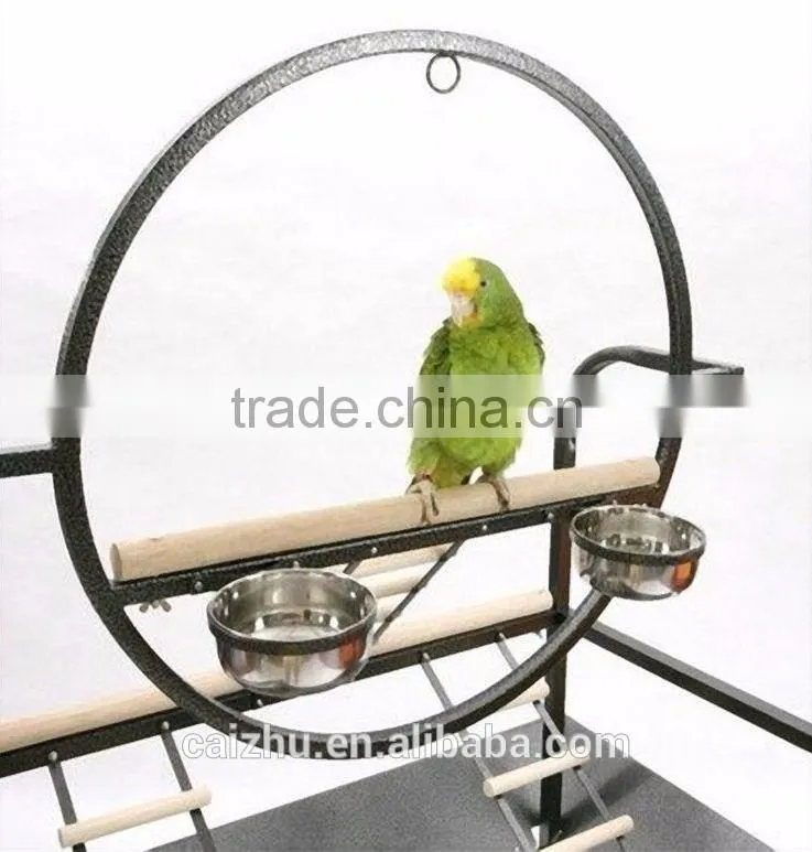 1.7m Steel Pet Bird Cockatoo Parrot Macaw Hanging Exercise Stand Perch Play Gym