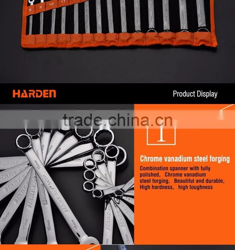 PROFESSIONAL 14PCS COMBINATION WRENCH SET SINGLE OPEN END SPANNER