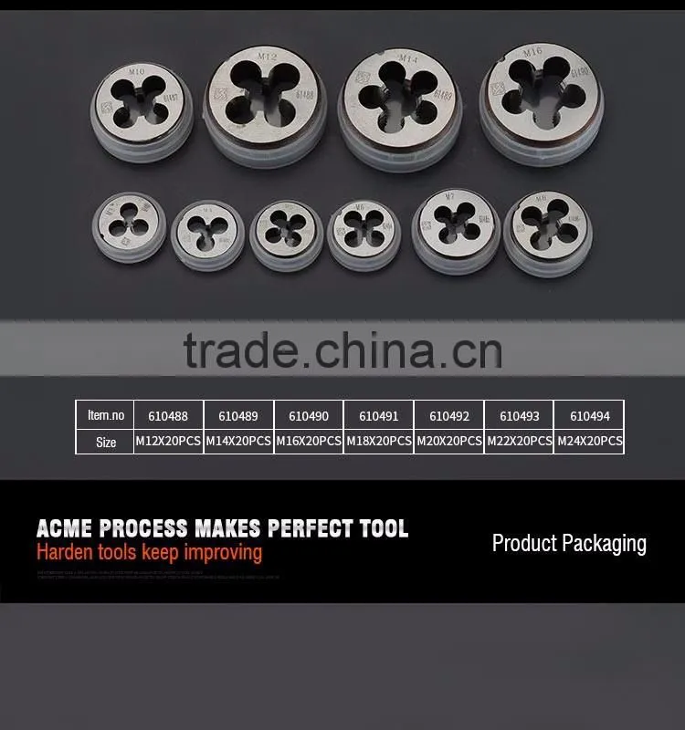 Professional Metric Round Die