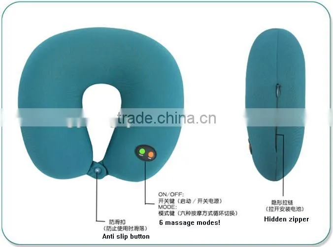 Hot sale Massage neck pillow / vibrating massage pillow