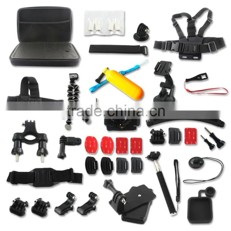 2017 best selling product kit used for gopros heros 4 accessories bundle of camera cases