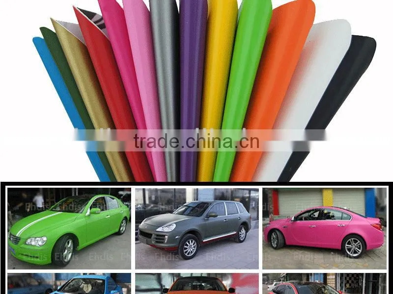 alibaba china auto accessory car wrap matt pvc color film hot