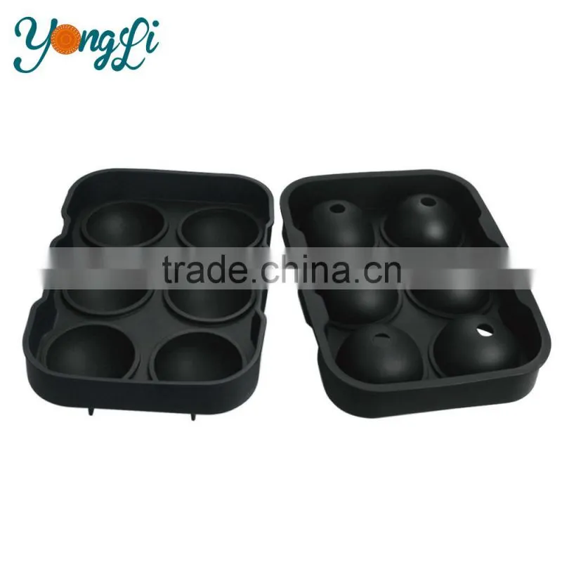 Wholesale Personalized Custom Ice Ball Shaped Silicone Ice Cube Tray