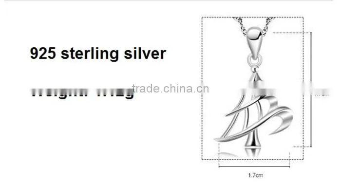 New Arrival Christmas Gift Silver 925 Christmas Tree Pendant For Necklace