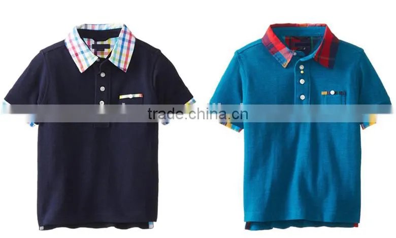 Summer short sleeves plain boy cotton t-shirts wholesale