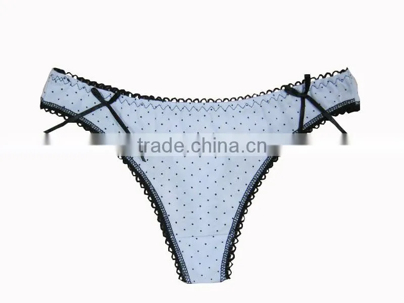 New sexy mini white cotton thongs