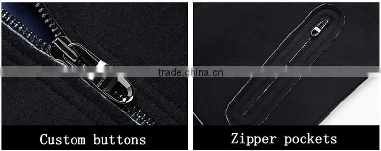 color block fleece men's jacket full zipper up bomber jacket for man