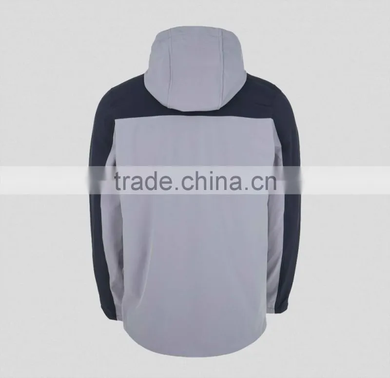 New arrived mans cycling jacket grey soft shell fleece lined jacket